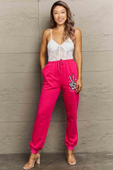 Simply Love Full Size Drawstring DAY YOU DESERVE Graphic Long Sweatpants