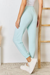 RISEN Full Size Drawstring Ultra Soft Knit Joggers
