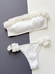 Applique Tie Back Two - Piece Bikini Set - Admiresty