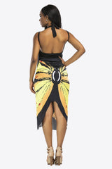 Butterfly Spaghetti Strap Cover Up - Admiresty